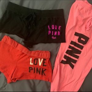 Set of 3 VS-PINK lounge wear